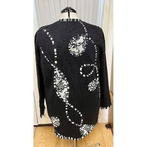KOOS Of Course vintage black and white cardigan . Size large.